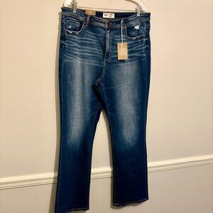 Buckle Parker High Rise Tailored Bootcut Distressed Denim Jeans Sz 34 nwt